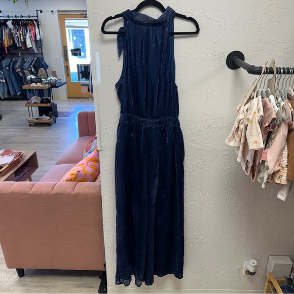 Elevenses Anthropologie blue jumpsuit - Picture 4 of 11